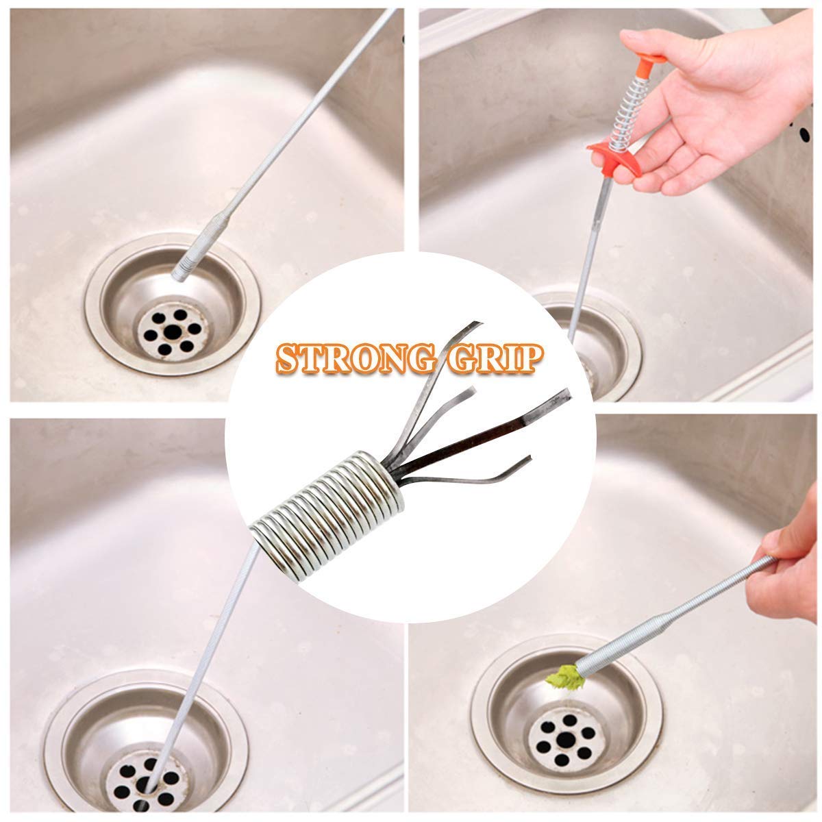 Sink Drain Clog and Hair Catcher Wire Spring - CDesk Dropship