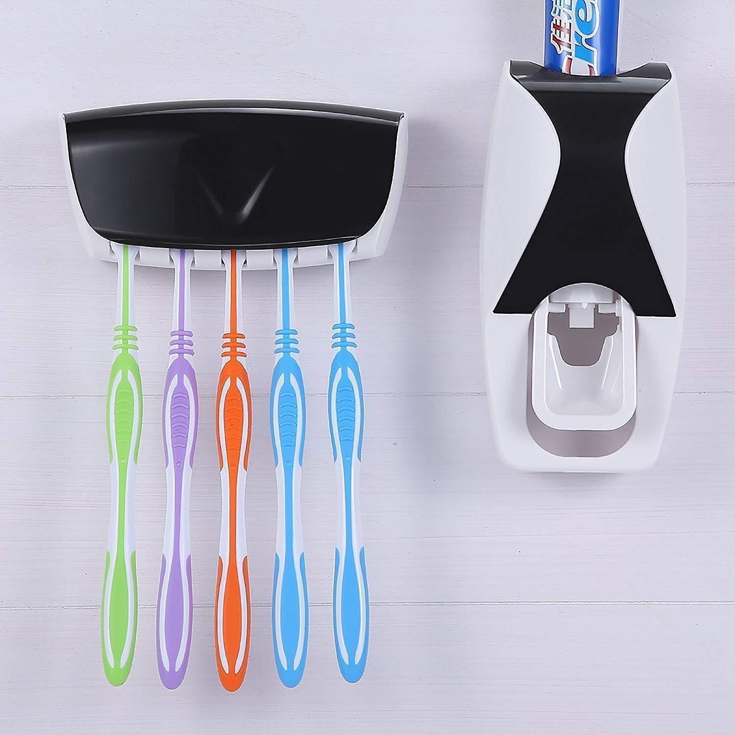 Toothpaste Dispenser & Tooth Brush with Toothbrush - CDesk Dropship