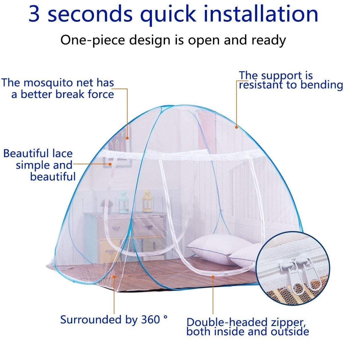 Mosquito Net (200*245*145CMS) - CDesk Dropship